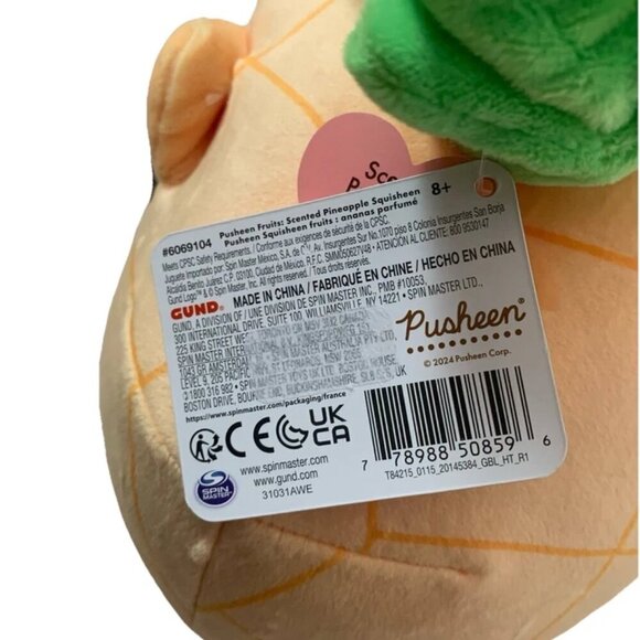 NEW Pusheen Fruits Scented Pineapple Squisheen Plush 16" x 11" - Picture 6 of 7